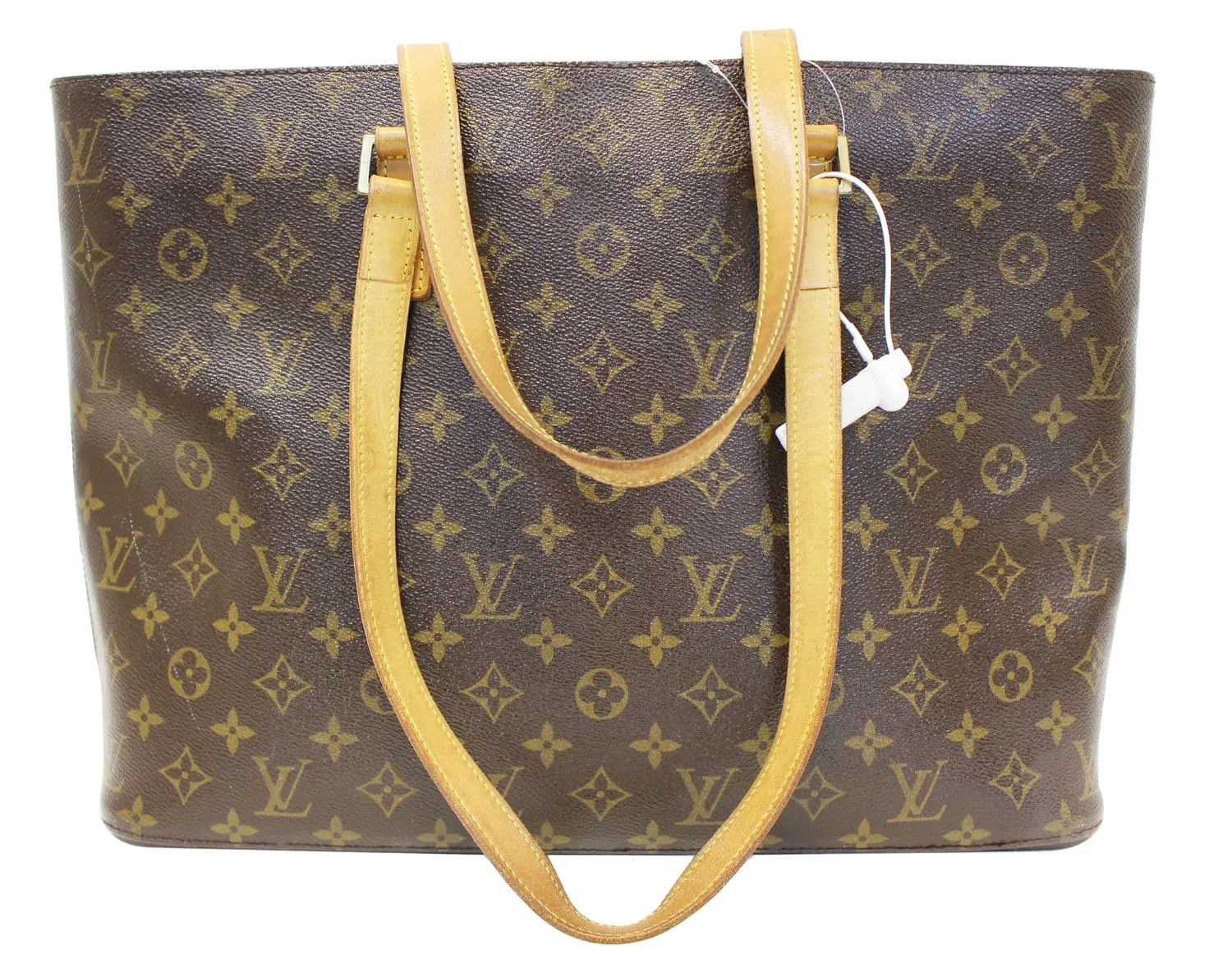 LOUIS VUITTON Used Handbag Monogram Canvas Brown Luco Tote