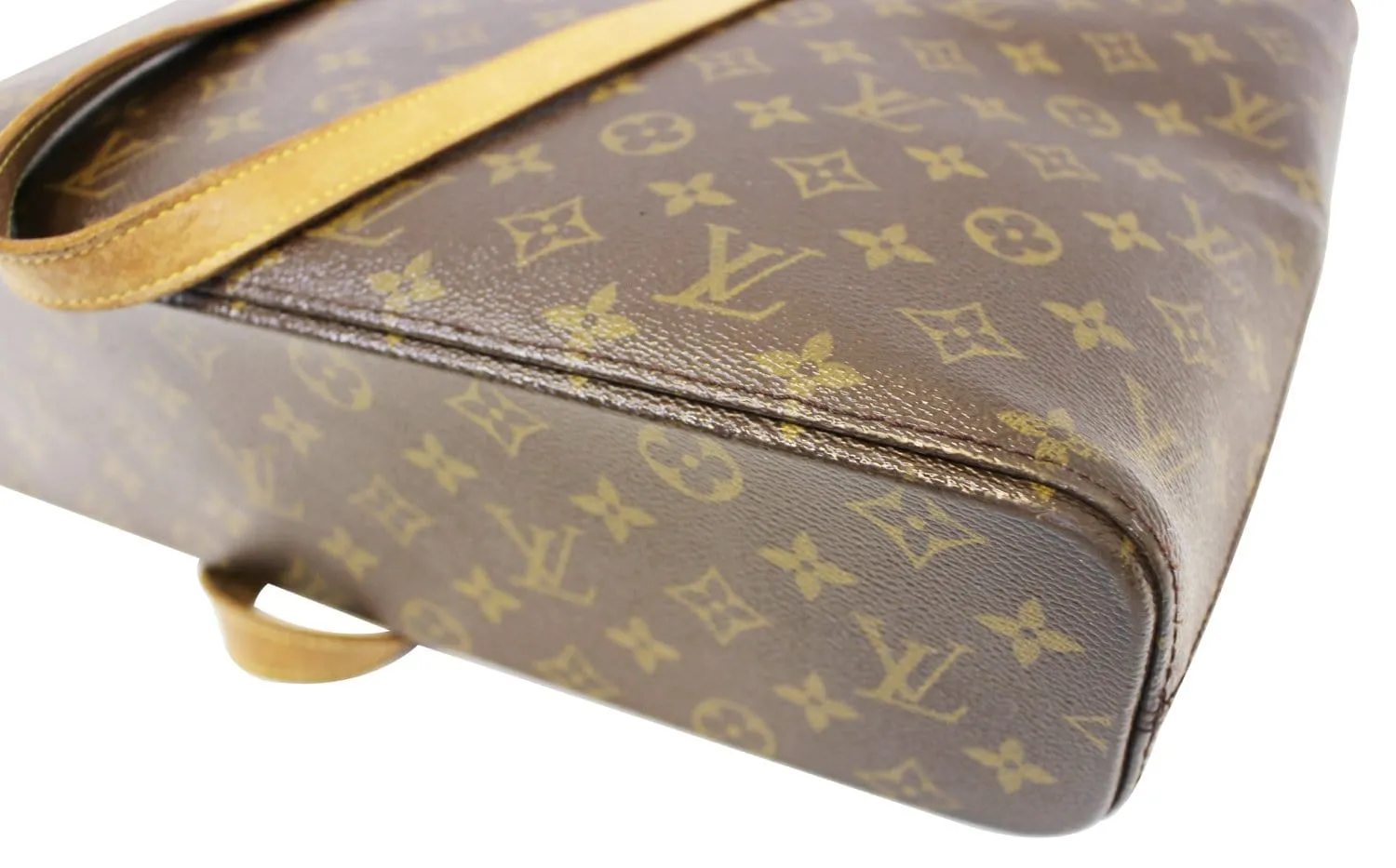 LOUIS VUITTON Used Handbag Monogram Canvas Brown Luco Tote