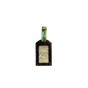 Luggage Tag - Chocolate Acid w/ Turquoise Brands