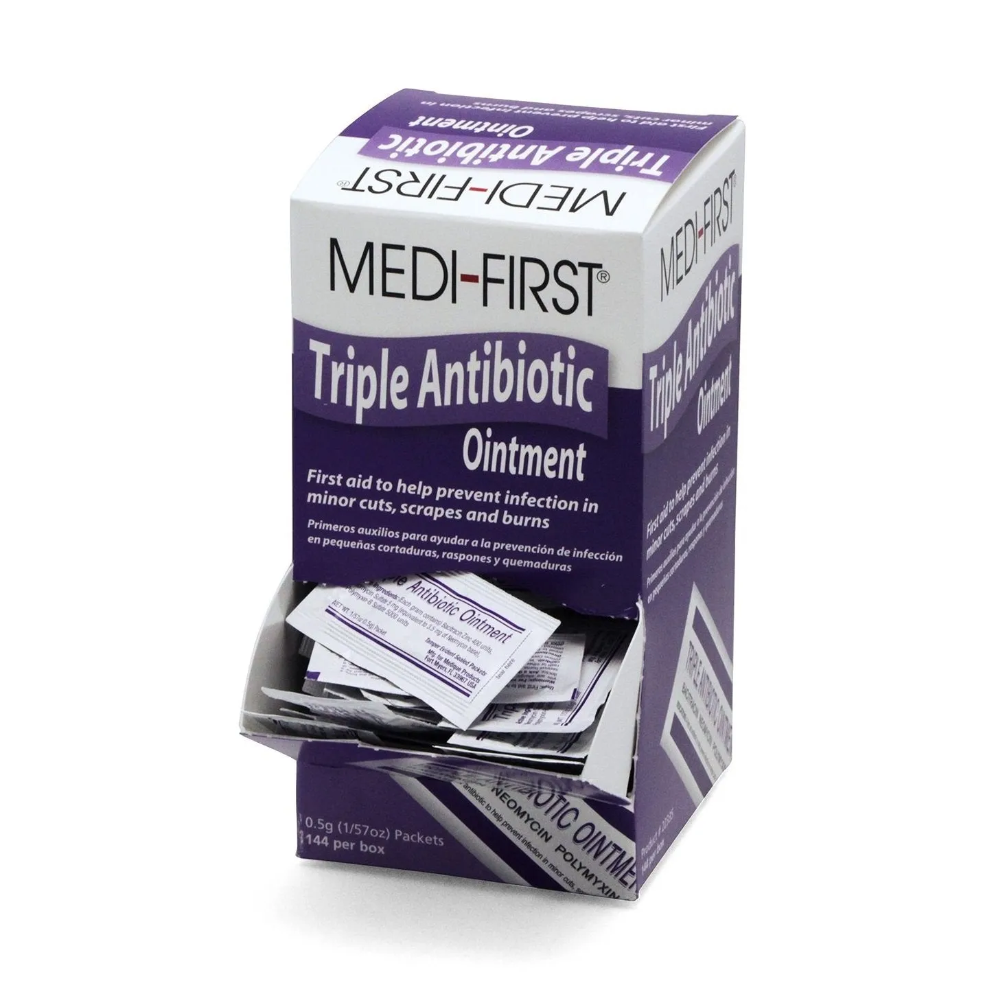 Medi-First Triple Antibiotic Ointment 144 / 0.5gm Packets per Box