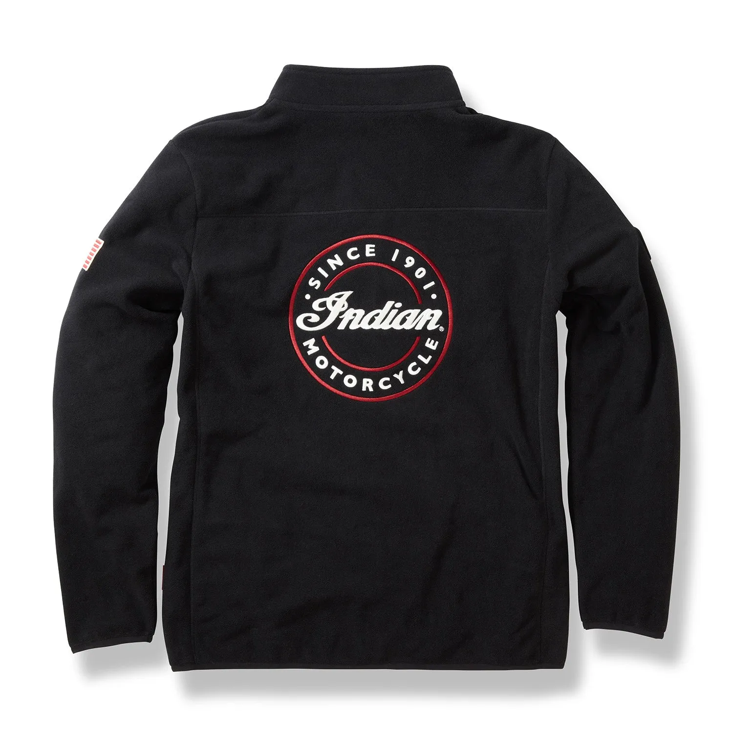 Men's Zip Thru Fleece, Black