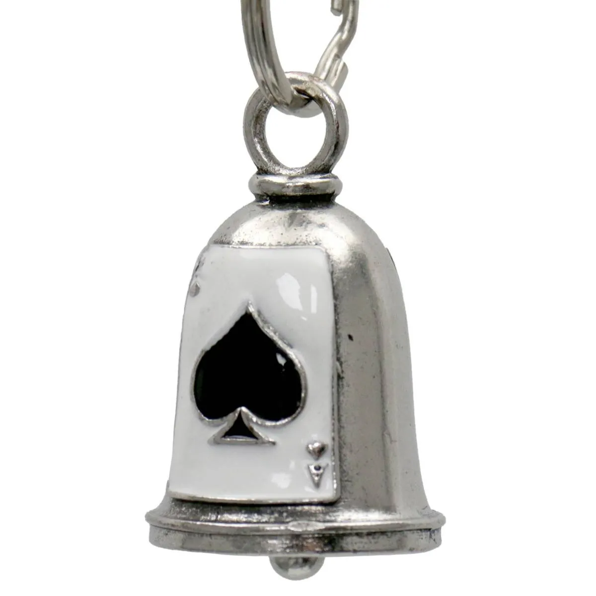 Milwaukee Leather MLB9065 Ace Motorcycle Good Luck Bell w/ Key Ring-Key Chain Accessory for Bikers