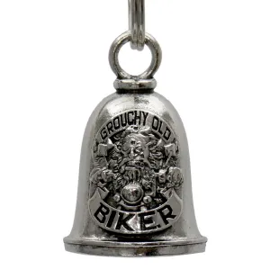 Milwaukee Leather MLB9108 Grouchy Biker Motorcycle Good Luck Bell w/ Key Ring-Key Chain Accessory for Bikers