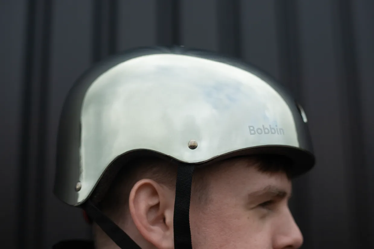 Mirror Mirror Bike Helmet Chrome