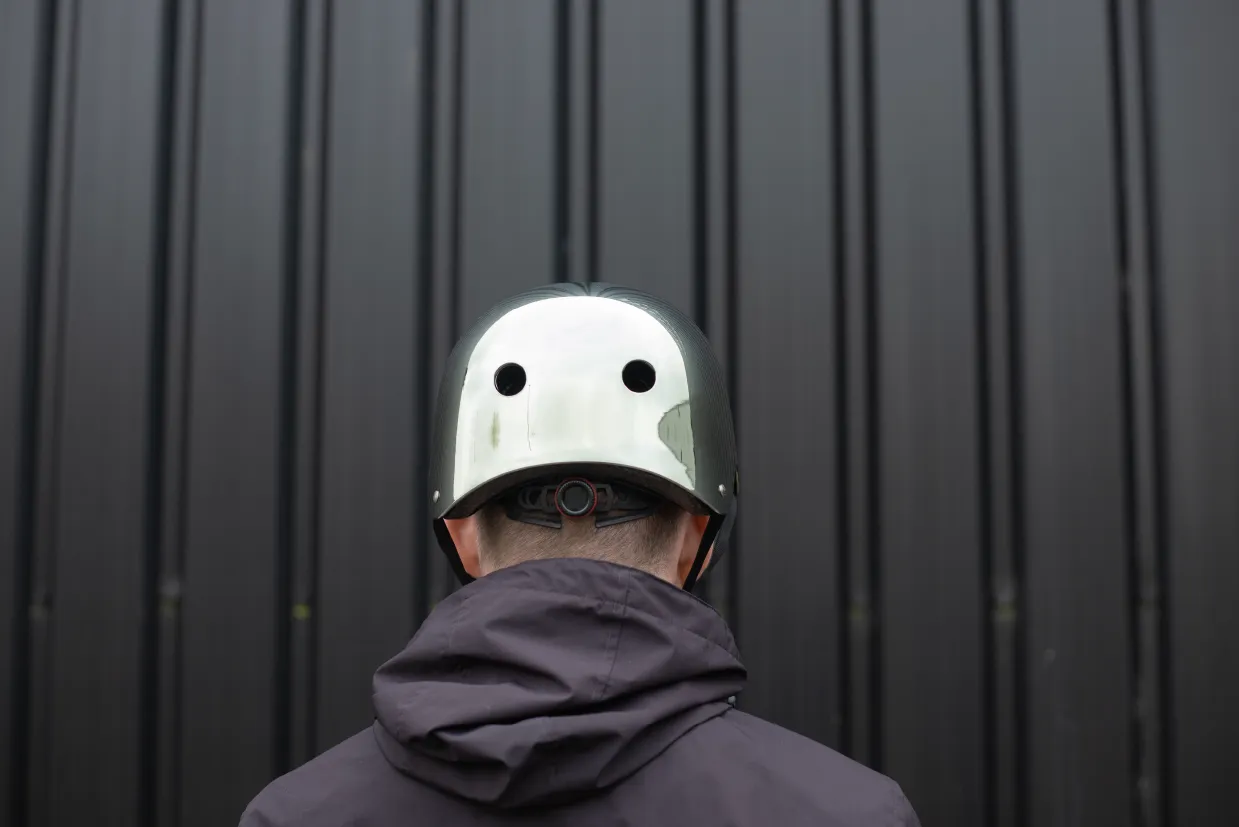 Mirror Mirror Bike Helmet Chrome