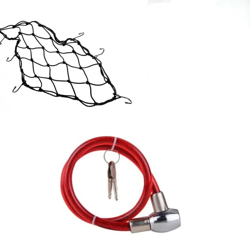 Multipurpose Key Lock Helmet Lock with Seat Net Cover