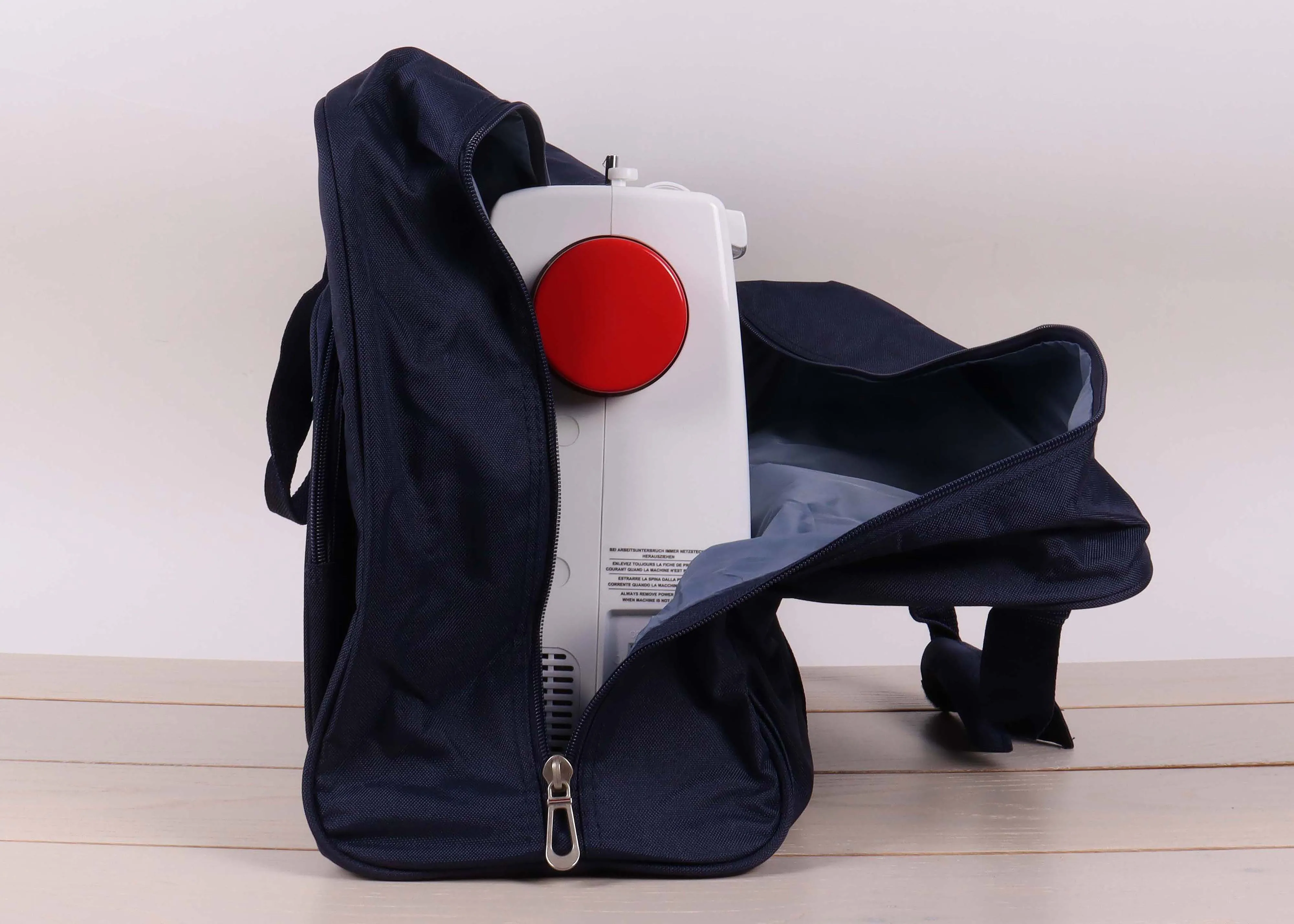 Navy Sew Easy Sewing Machine Storage Padded Bag Zip Up Packet