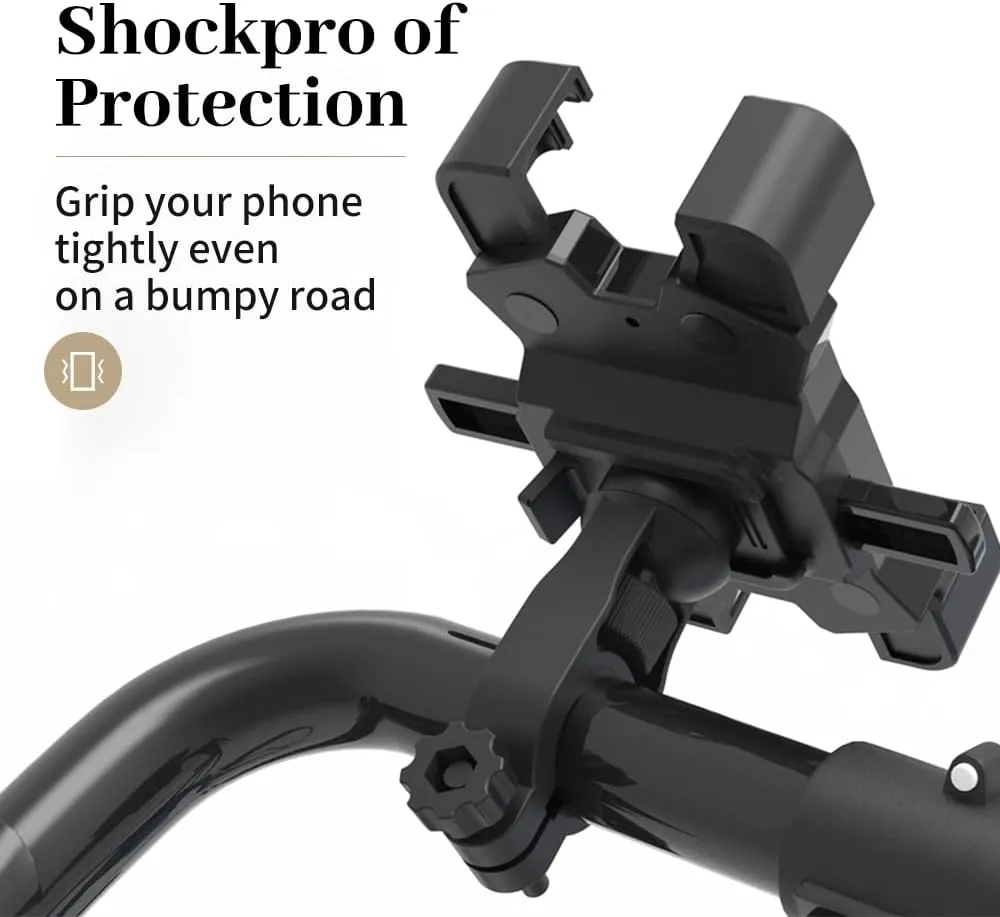 NEW Bike Phone Mount, The Best Cell Phone Holder for Any Android iPhone, Bicycle Accessories for Adult and Kid Bikes Adjustable for Different Handlebar