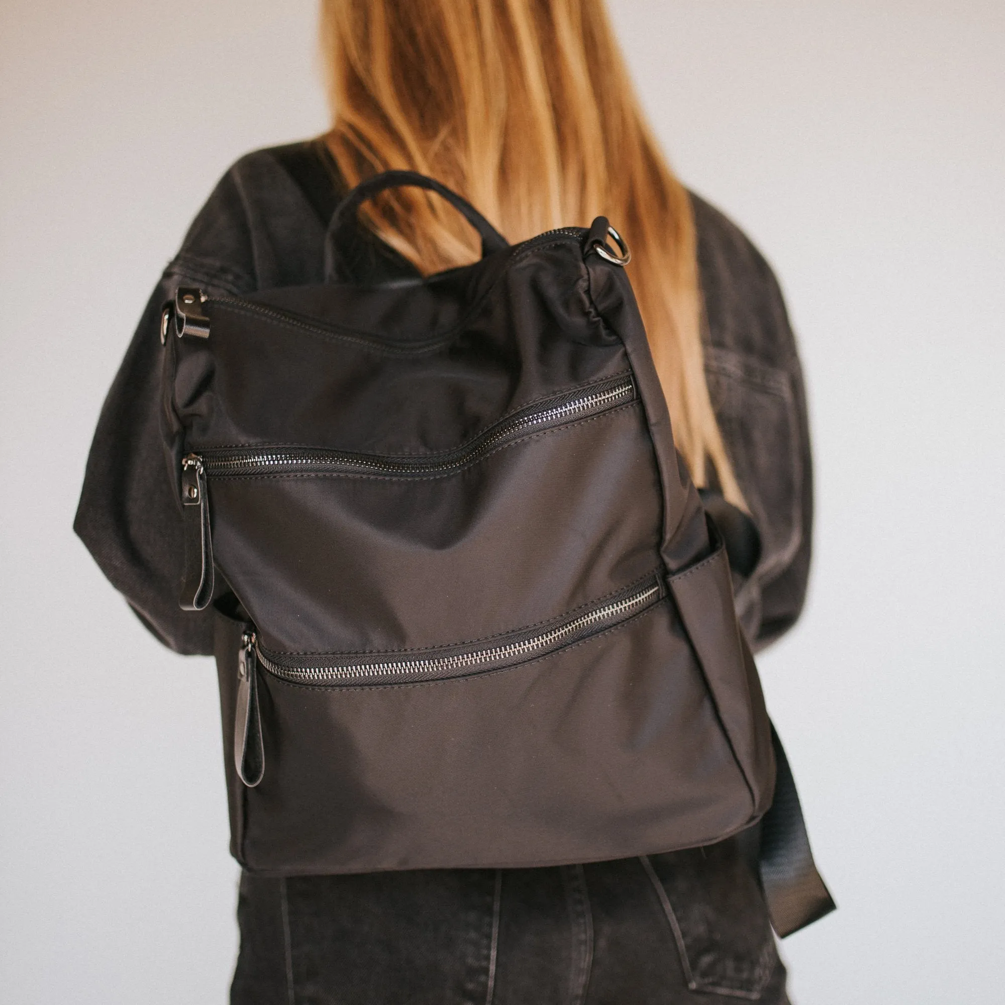 Nori Nylon Backpack Black