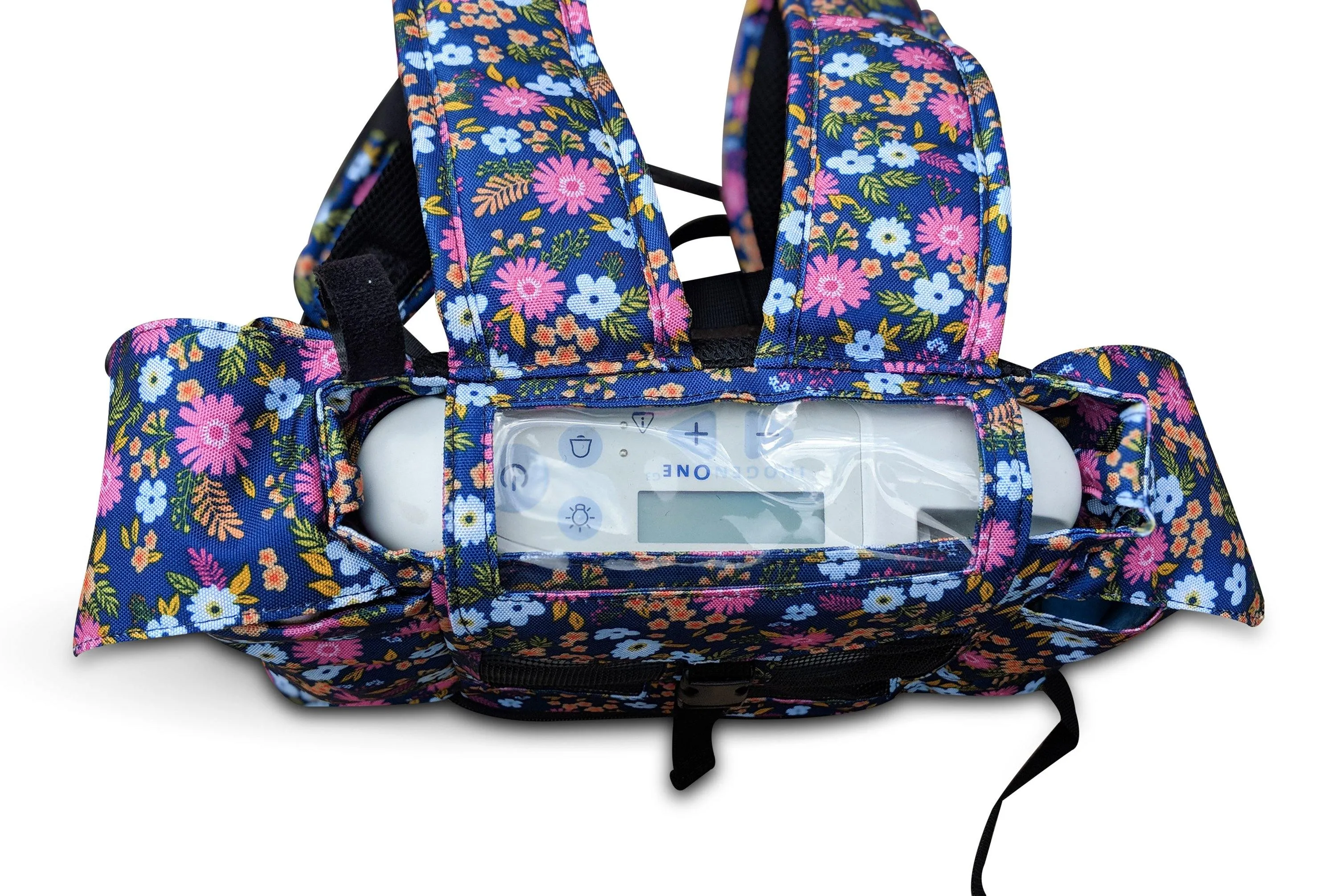 OxyGo Lightweight Backpack w/Pockets - Floral
