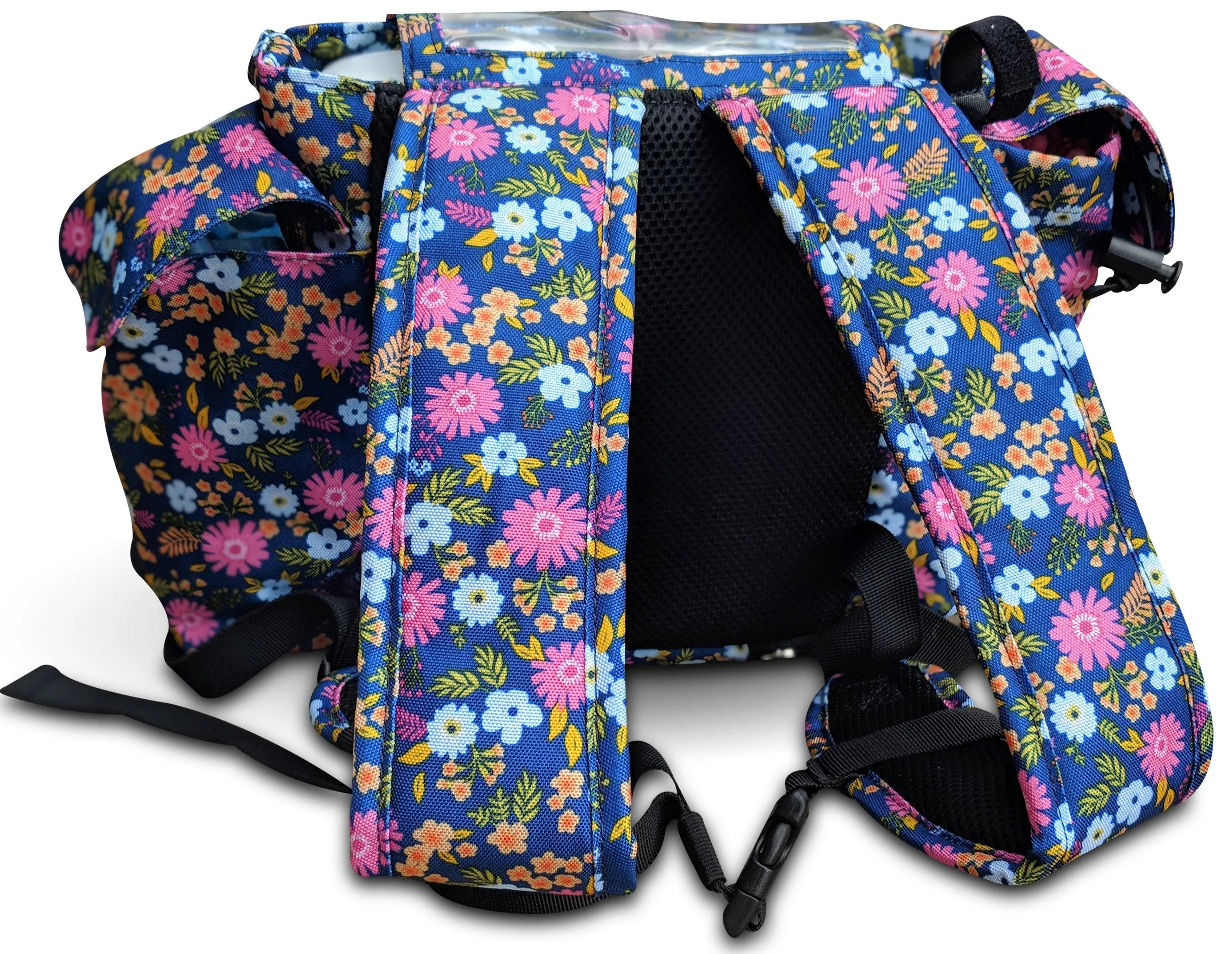 OxyGo Lightweight Backpack w/Pockets - Floral