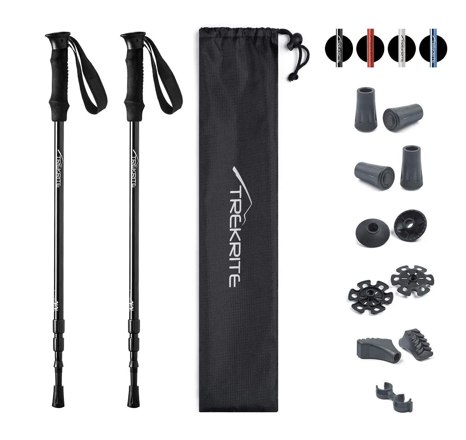 Pair Classic Trekking Poles - Choose Colour