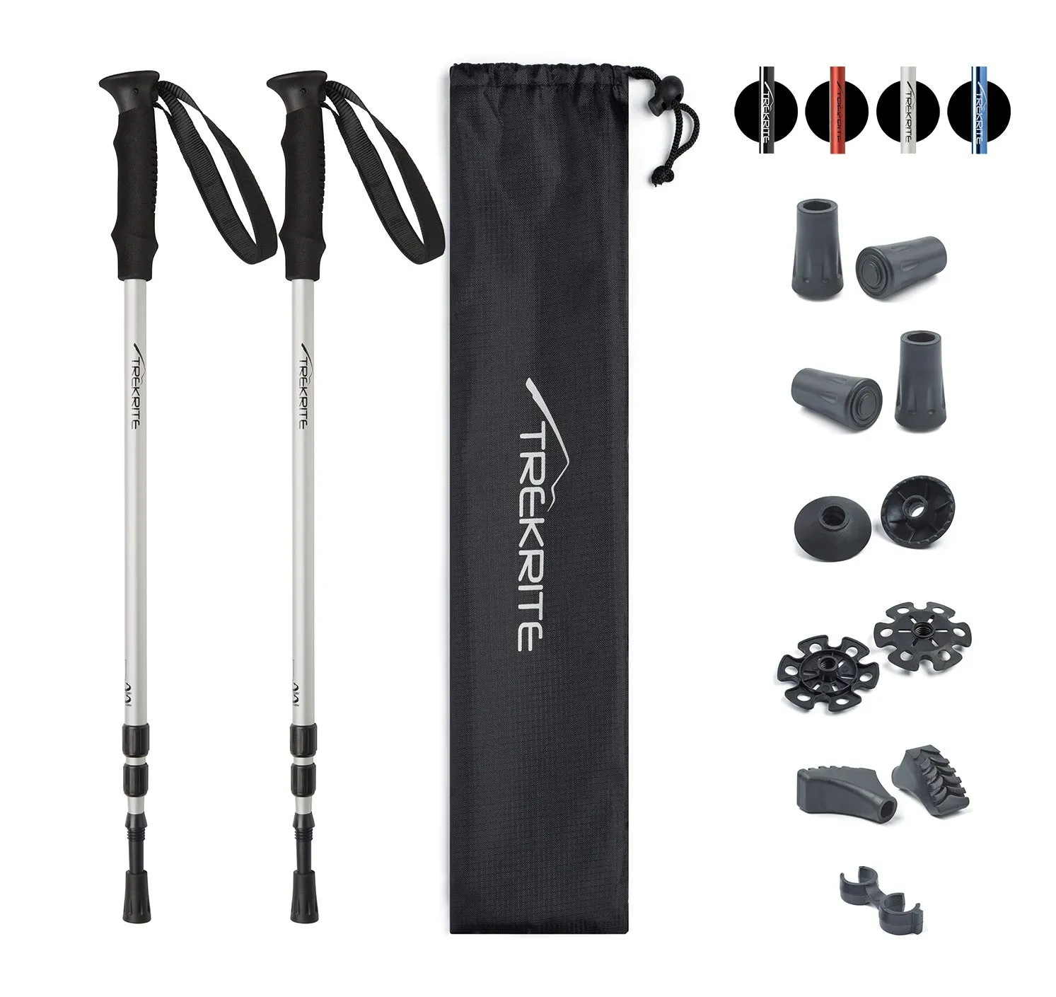 Pair Classic Trekking Poles - Choose Colour