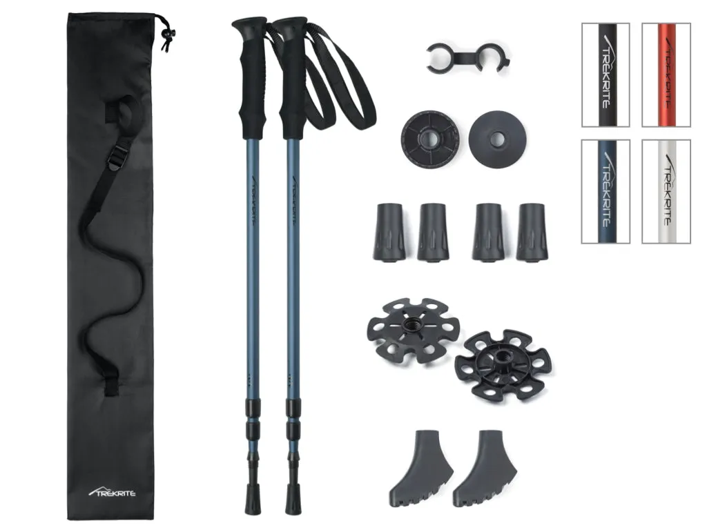 Pair Classic Trekking Poles - Choose Colour