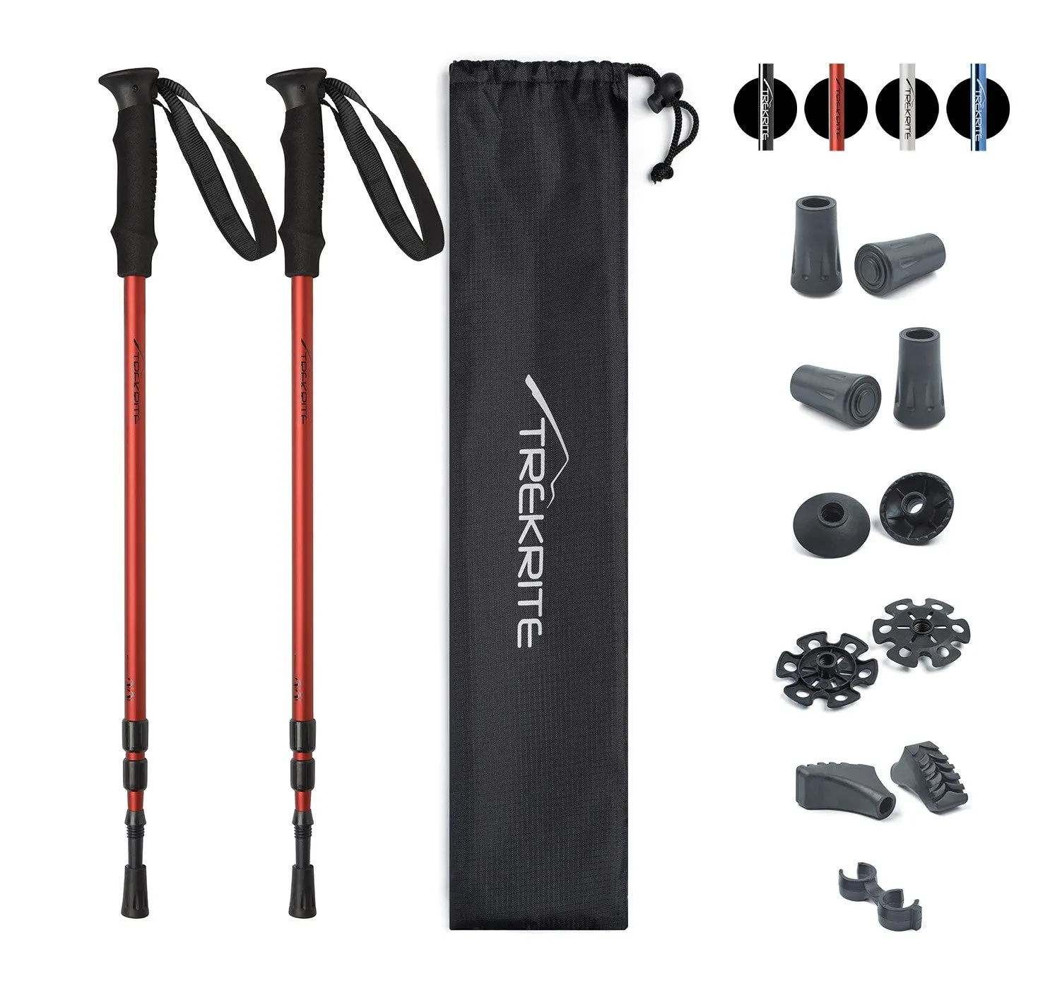 Pair Classic Trekking Poles - Choose Colour