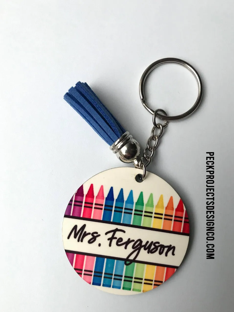 Personalized Crayon Keychain