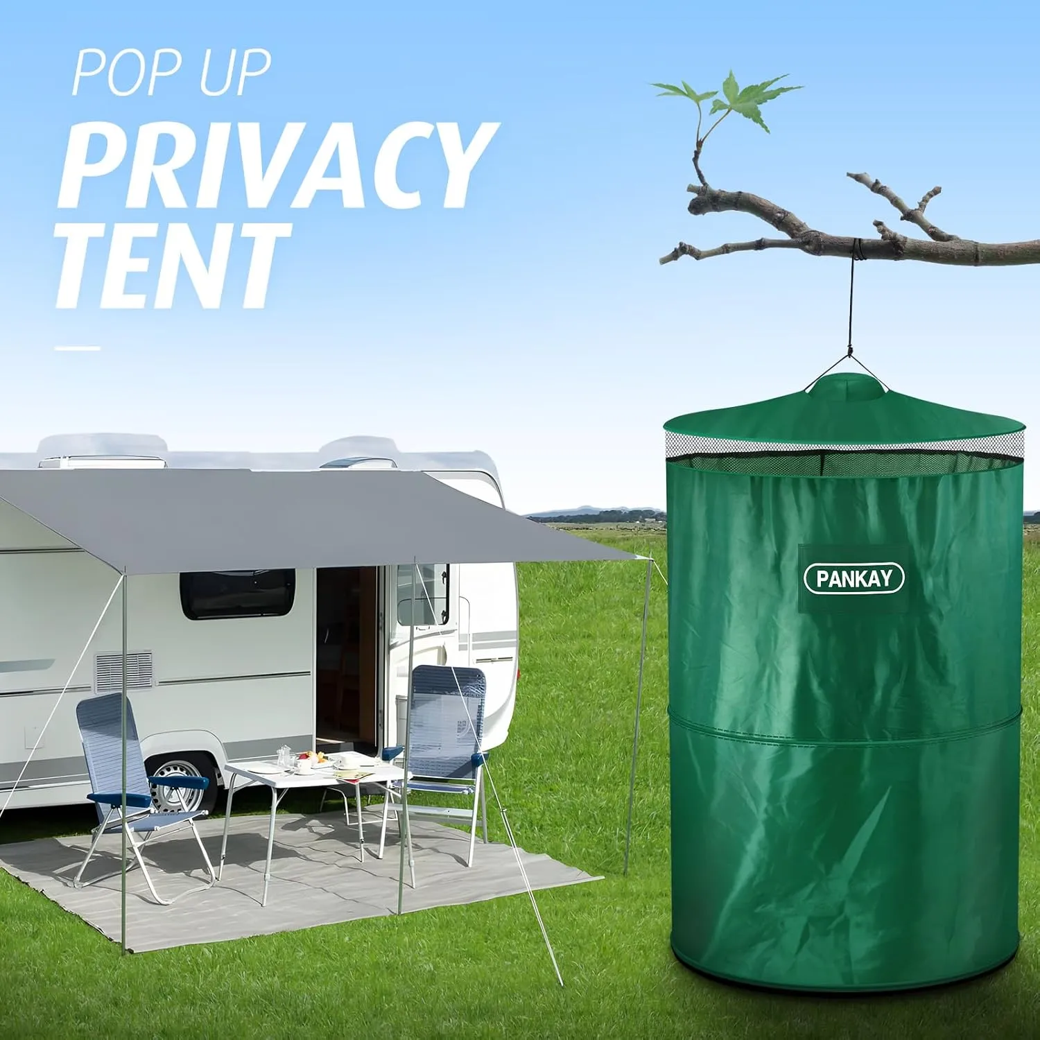 Pop Up Privacy Tent Portable Outdoor Camping Bathroom Toilet Tent Sturdy Shelter