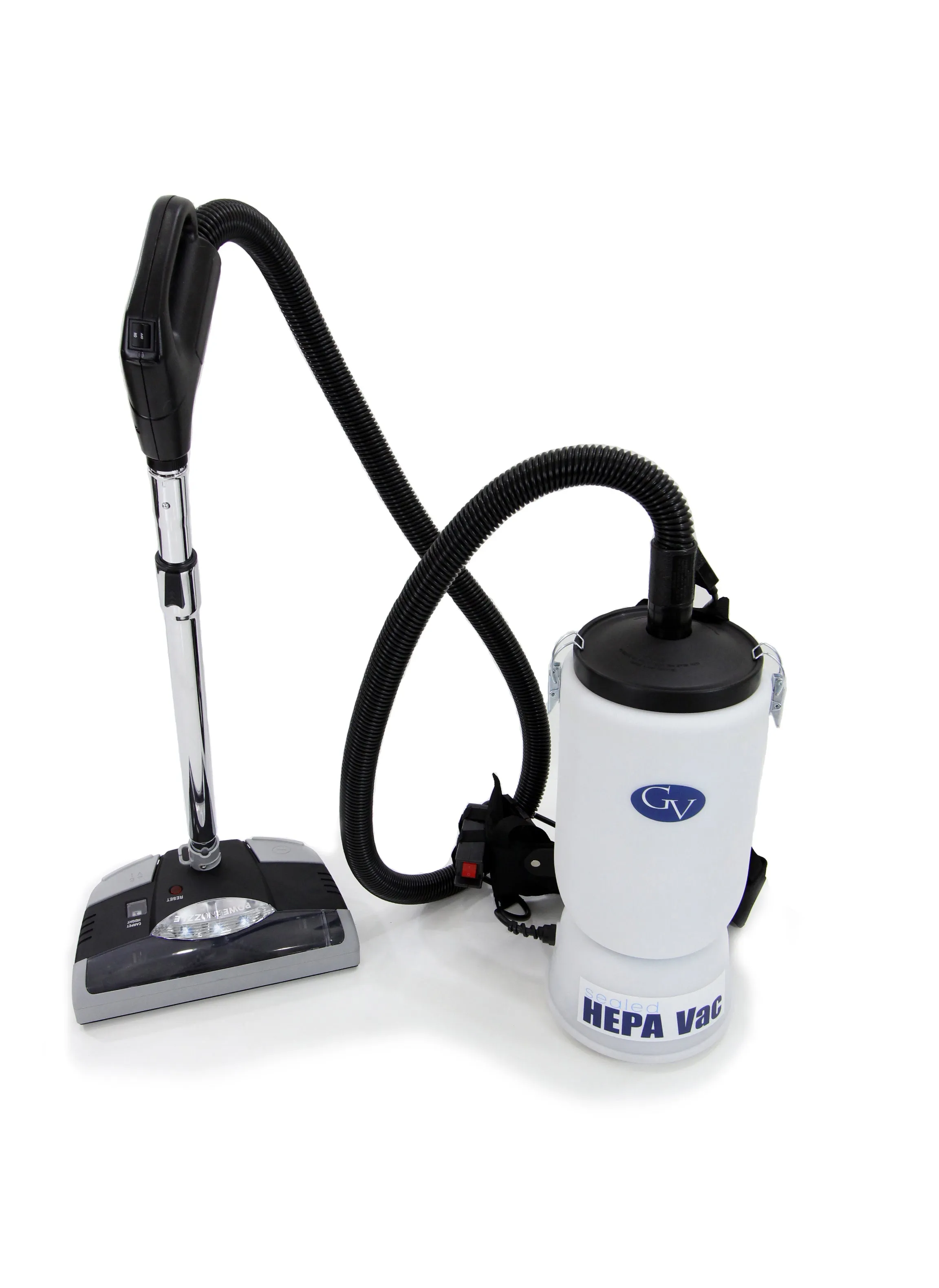 Prolux New GV 6 quart HEPA backpack back pack vacuum with power nozzle head professional tool kit Commercial Restaurant Industrial