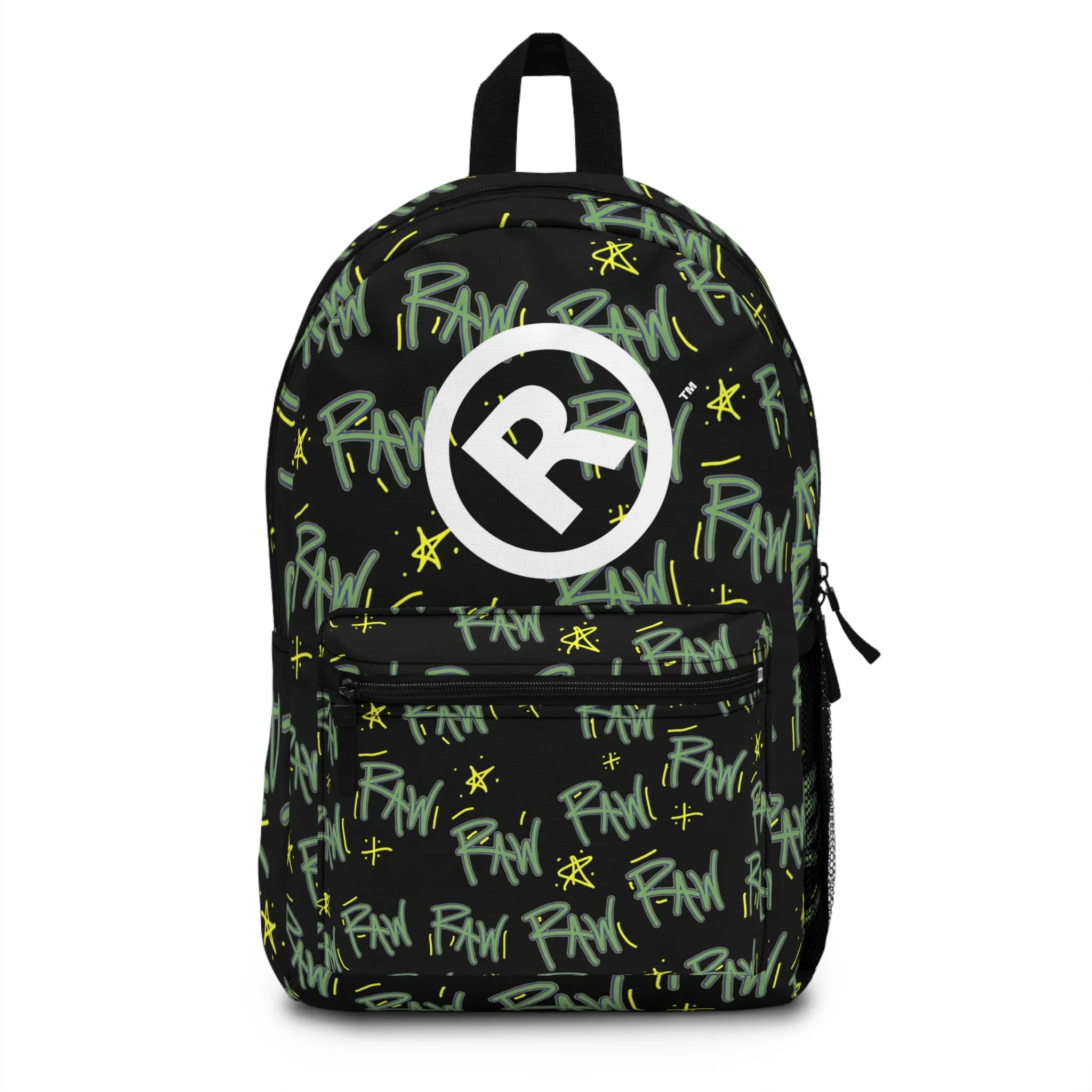 Raw Sushi "raw script" BackPack blk/lime