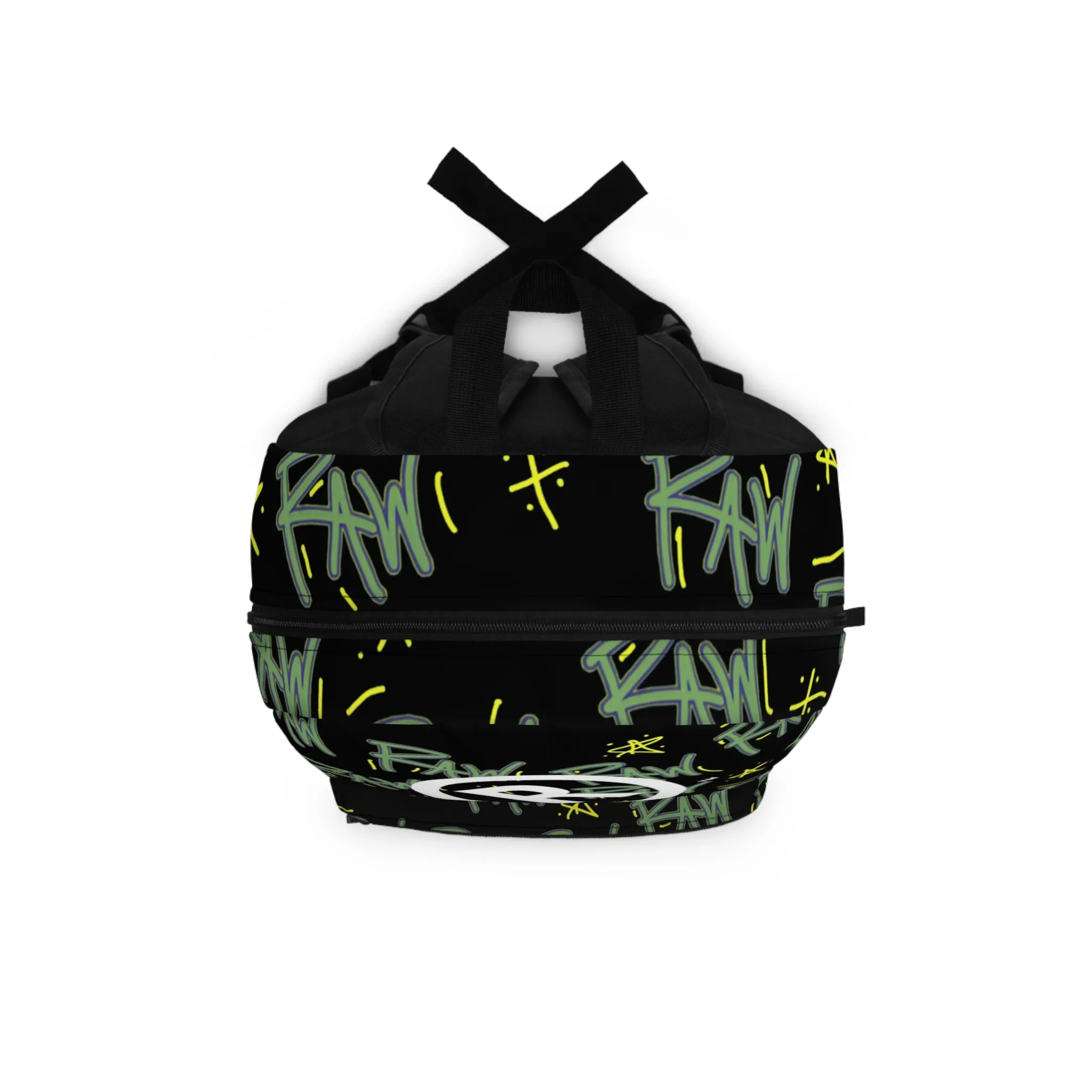 Raw Sushi "raw script" BackPack blk/lime