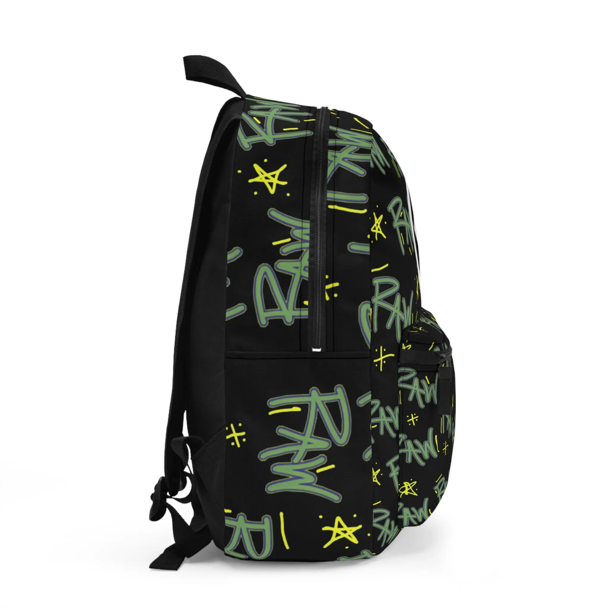 Raw Sushi "raw script" BackPack blk/lime