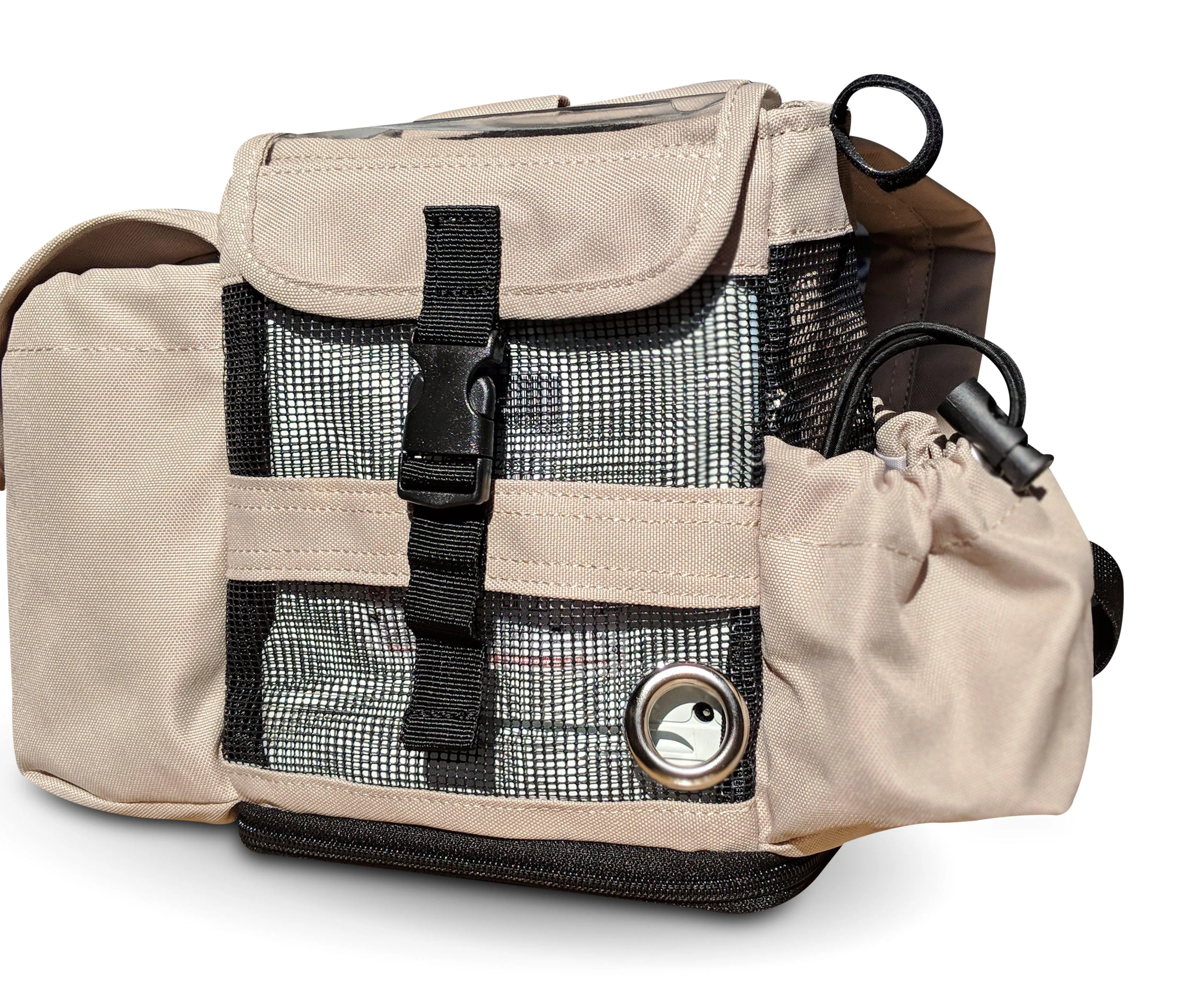REFURBISHED Inogen One G4, Inogen Rove 4, & OxyGo Fit Backpack w/Side Pockets - Tan