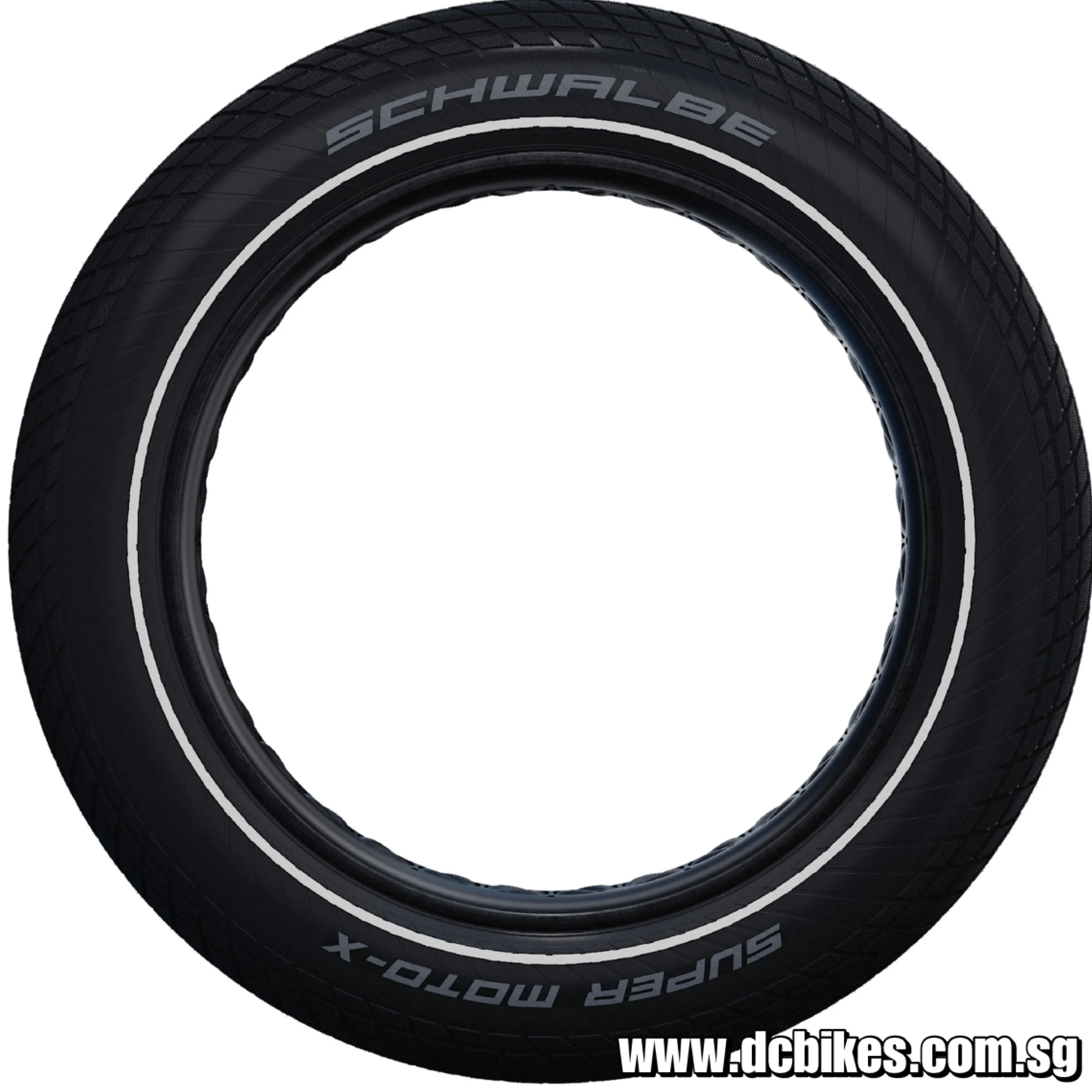 Schwalbe 20 X 4.0 Super Moto X Wire Bead Performance | Addix | Reinforced | ECE-R75 - Black Reflective Fat Bike Cargo Ebike Tyre Etrto: 100-406 (1 Tire)