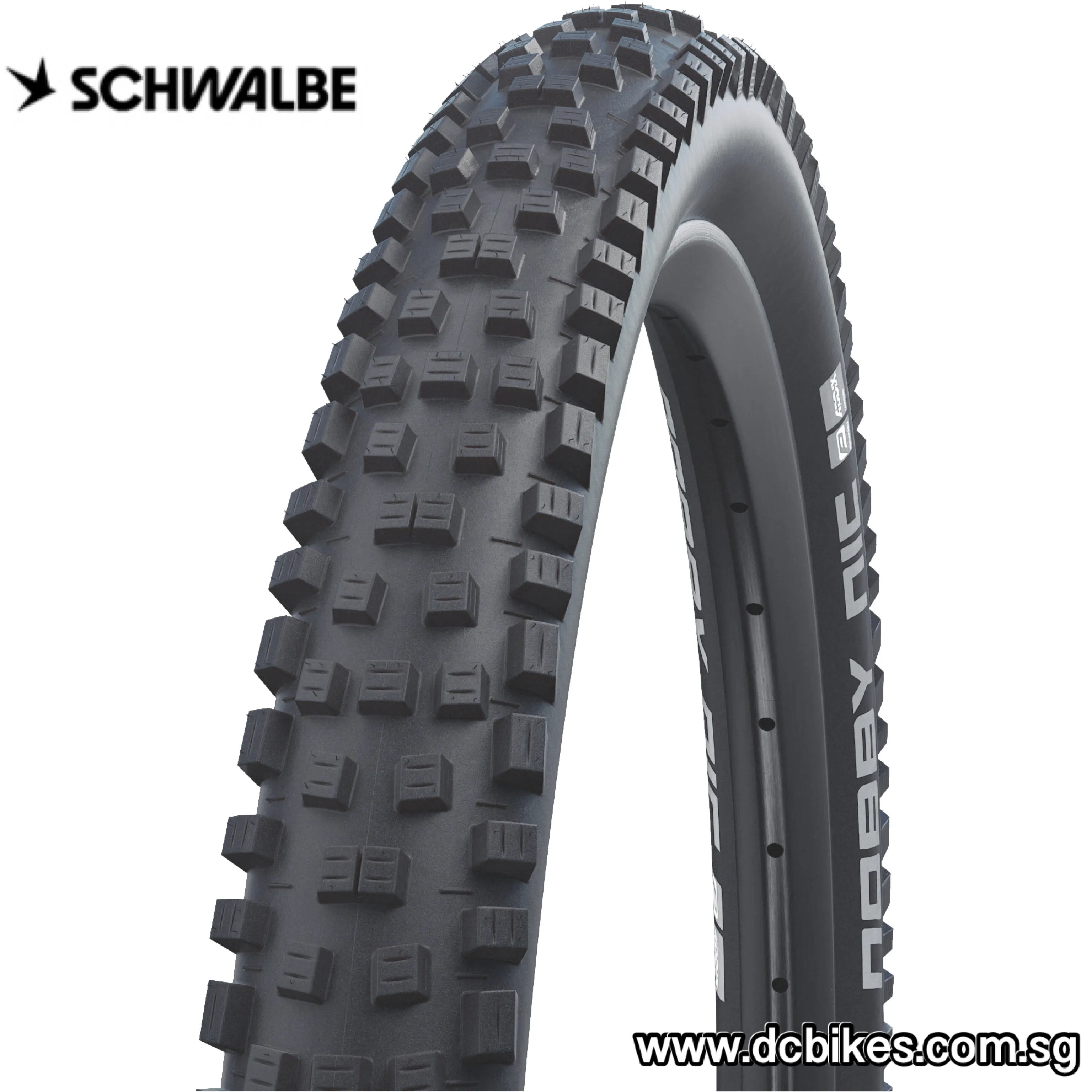 Schwalbe 27.5 X 2.4 Nobby Nic Addix Folding Tyre - ETRTO: 62-584 (1 Tire)