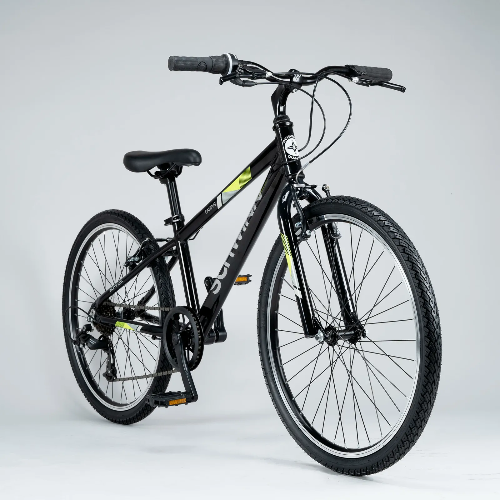 Schwinn Campus 24" Kids Aluminium Mountain Bike - Jet Black