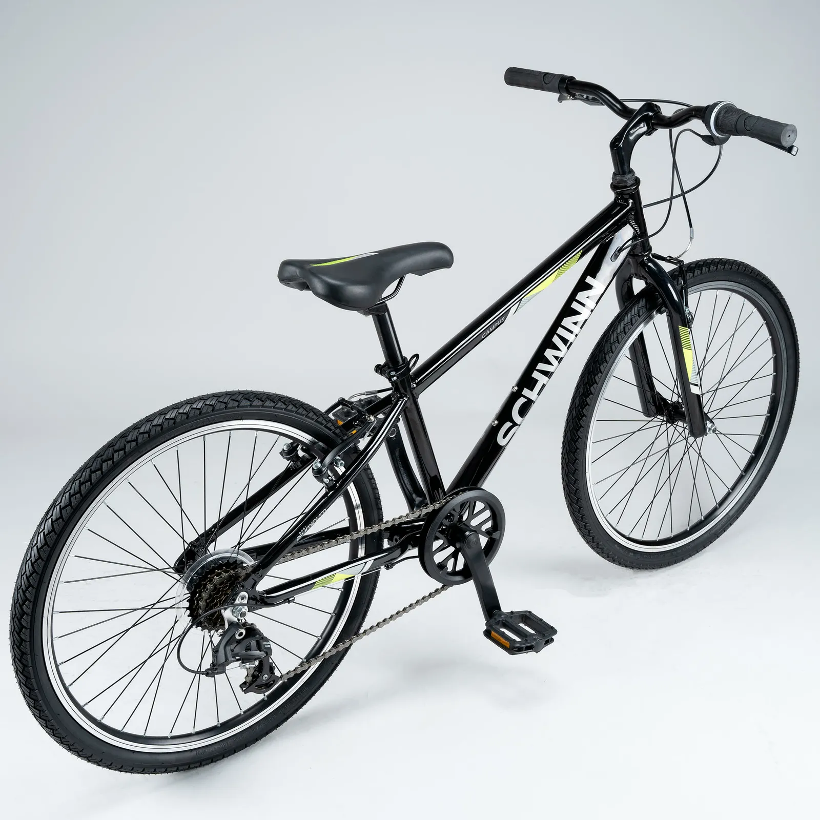 Schwinn Campus 24" Kids Aluminium Mountain Bike - Jet Black