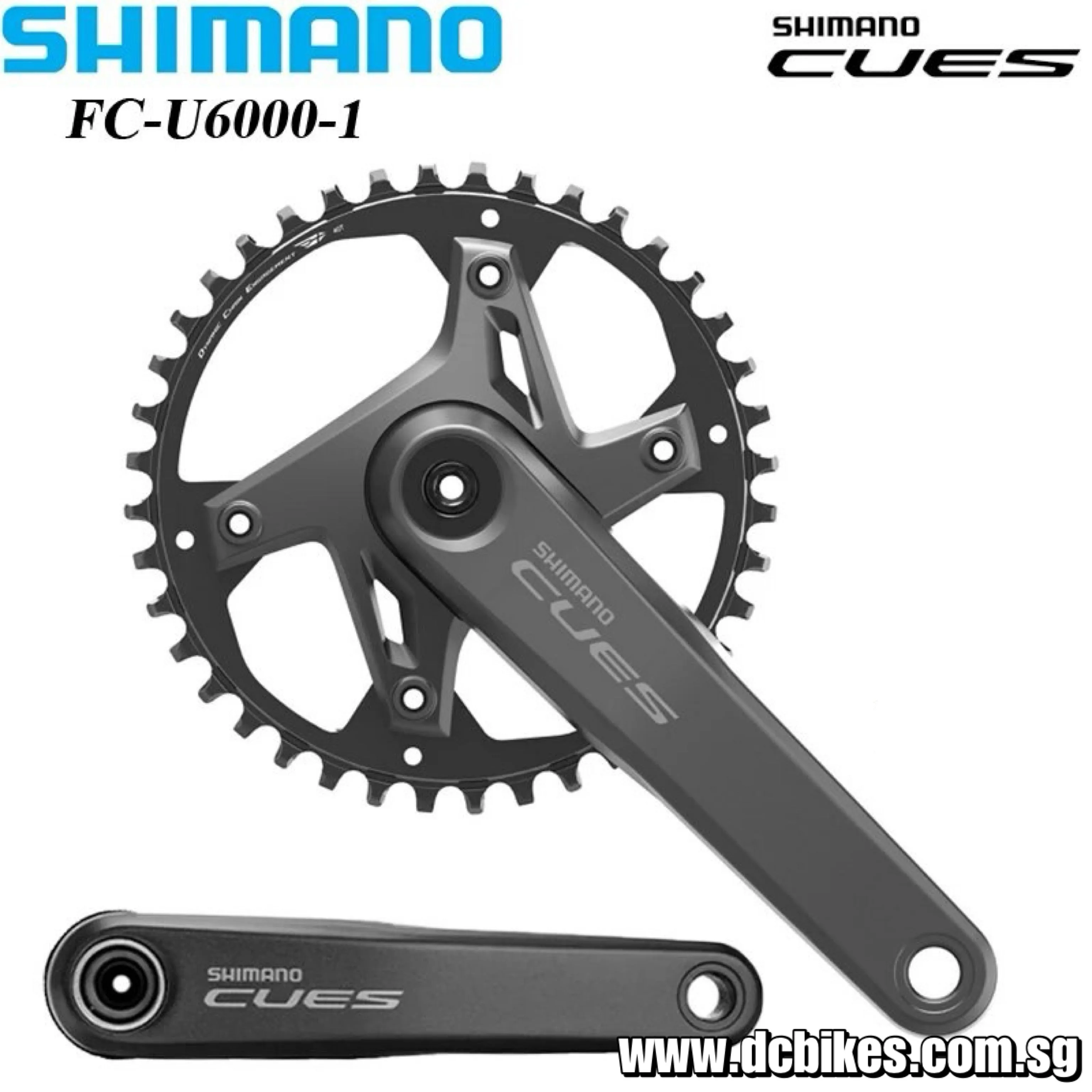 Shimano 32T | 40T | 42T CUES U6000 Series 9 | 10 | 11 Speed Crank