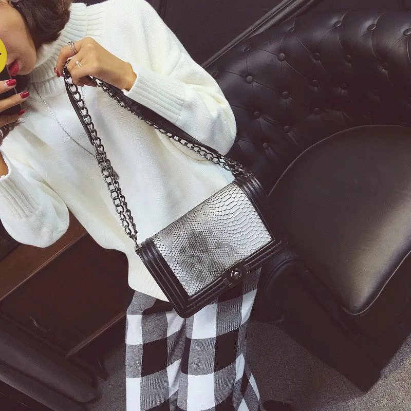 snakeskin clutch purse