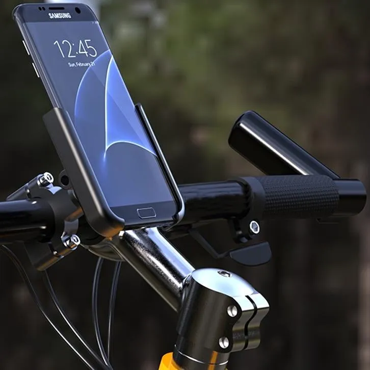 Solid Full Aluminum 360 Degree Rotating Black Hp Phone Holder