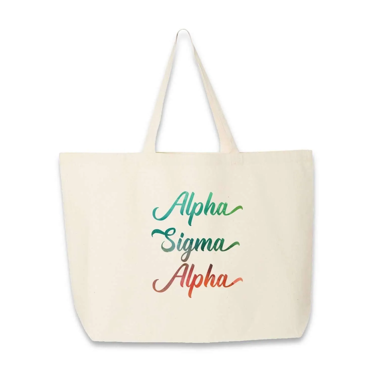Sorority Cotton Canvas Tote Bag All 26 NPC Organizations Available