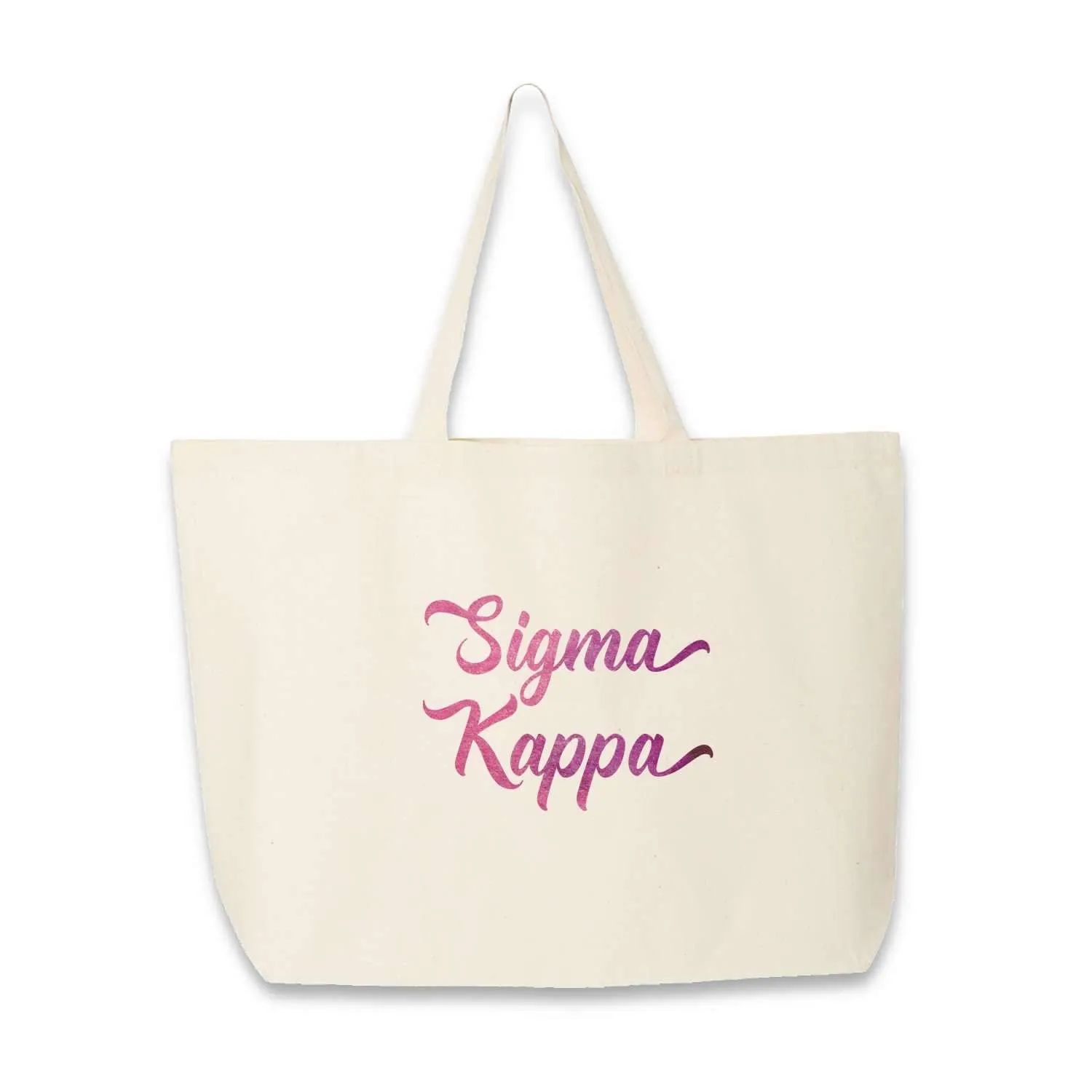 Sorority Cotton Canvas Tote Bag All 26 NPC Organizations Available