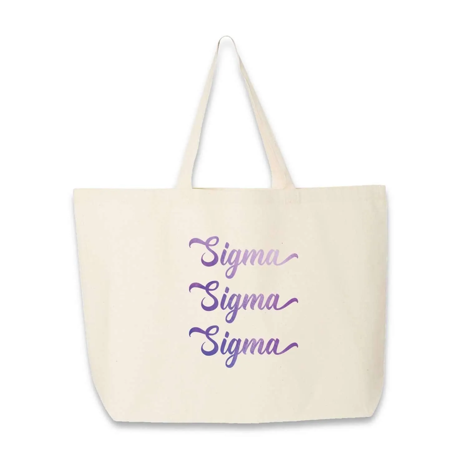 Sorority Cotton Canvas Tote Bag All 26 NPC Organizations Available