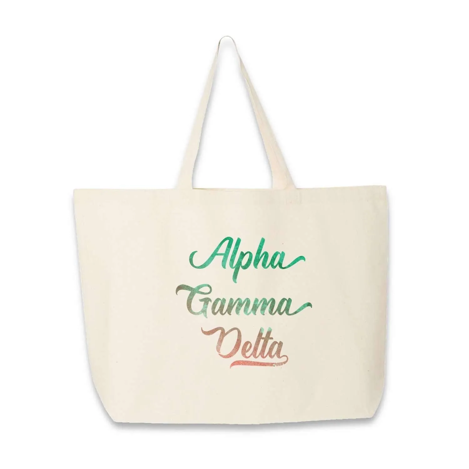 Sorority Cotton Canvas Tote Bag All 26 NPC Organizations Available