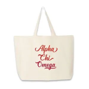 Sorority Cotton Canvas Tote Bag All 26 NPC Organizations Available
