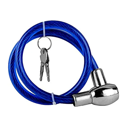 Techista Multiuse Cycle Lock for Bicycle with Key (2 Keys, Color May Vary) for Bikes, Cycle Lock with Key, Helmet Lock - Cycle Lock