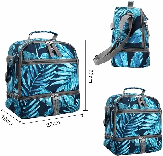 Tilami Rainforest Green Kids Lunch Bag Waterproof Cooler Bag