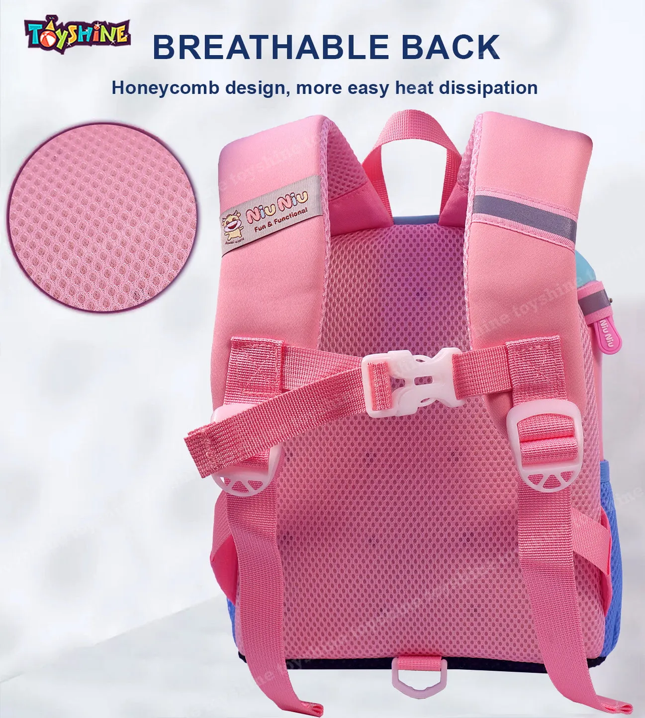 Toyshine My Cutesy Rabbit Backpacks for Kids Girls Boys Cute Toddler Backpack Preschool Nursery Travel Bag - Mini S - Blue