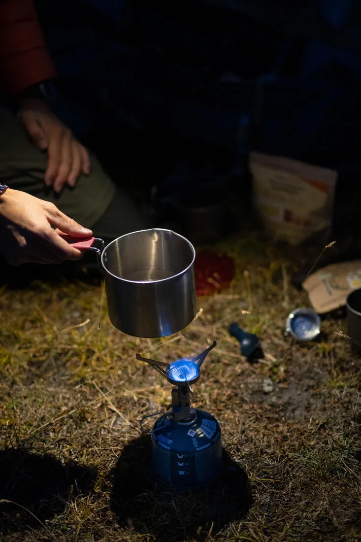 Trekking Stainless Steel Cookset MT500 - 1 Person