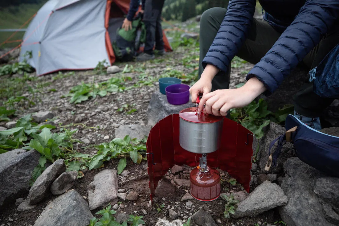 Trekking Stainless Steel Cookset MT500 - 1 Person