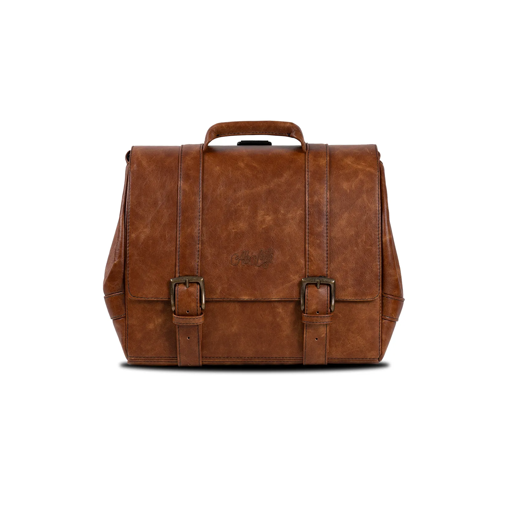 Triumph A.C. Leather Saddle bag Messenger “Vintage style”