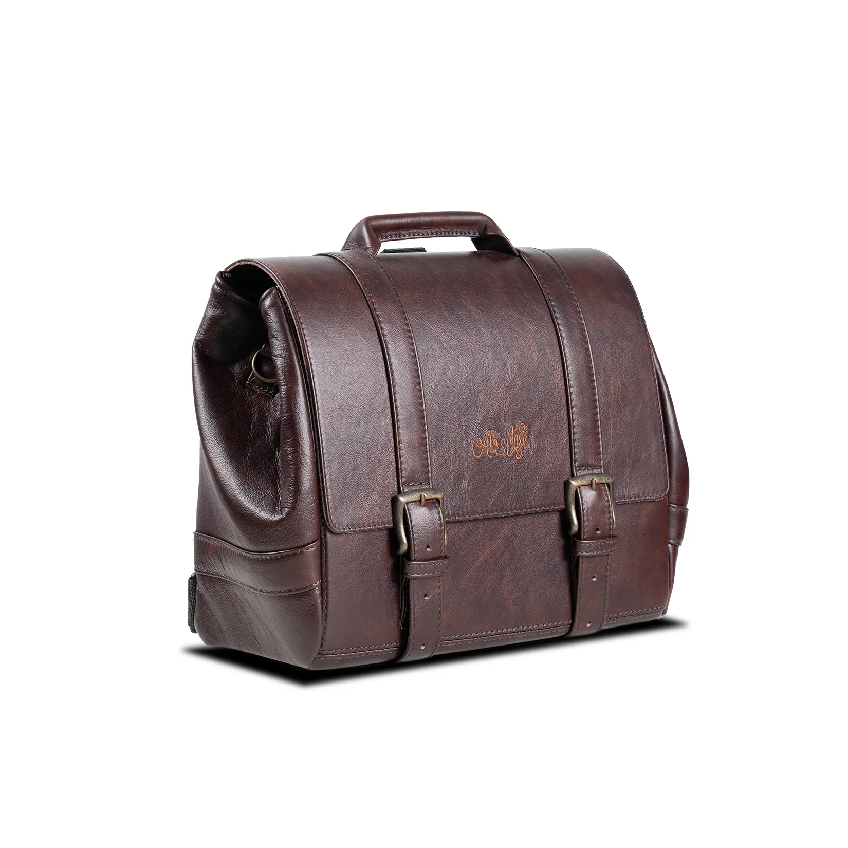 Triumph L.C. Leather Saddle bag Messenger “Vintage style”