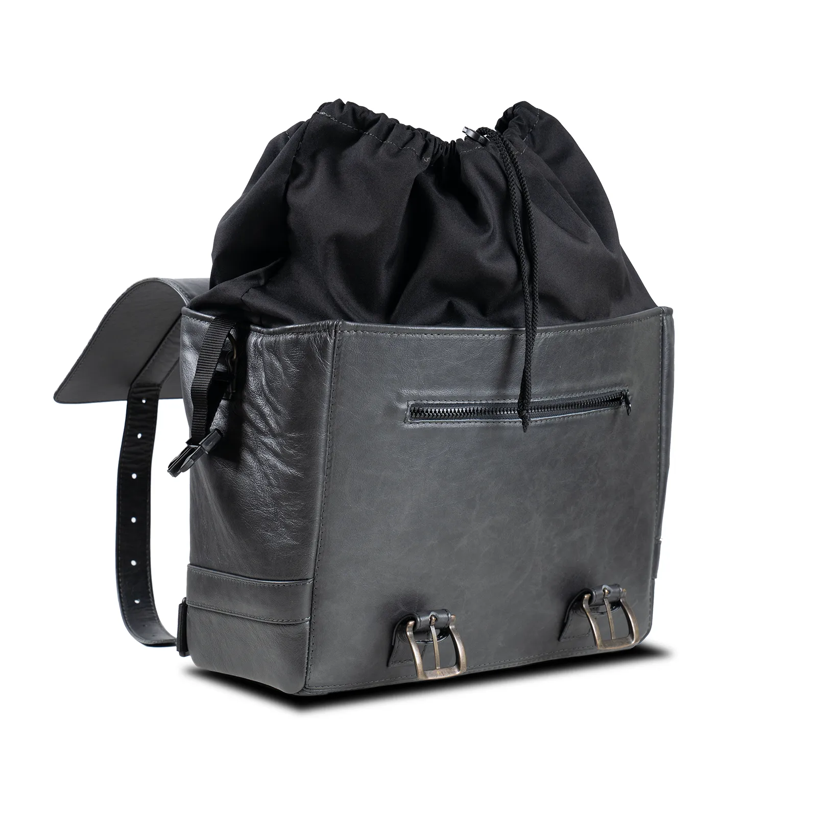 Triumph Scrambler 1200 Leather Saddle bag Messenger “Vintage style”