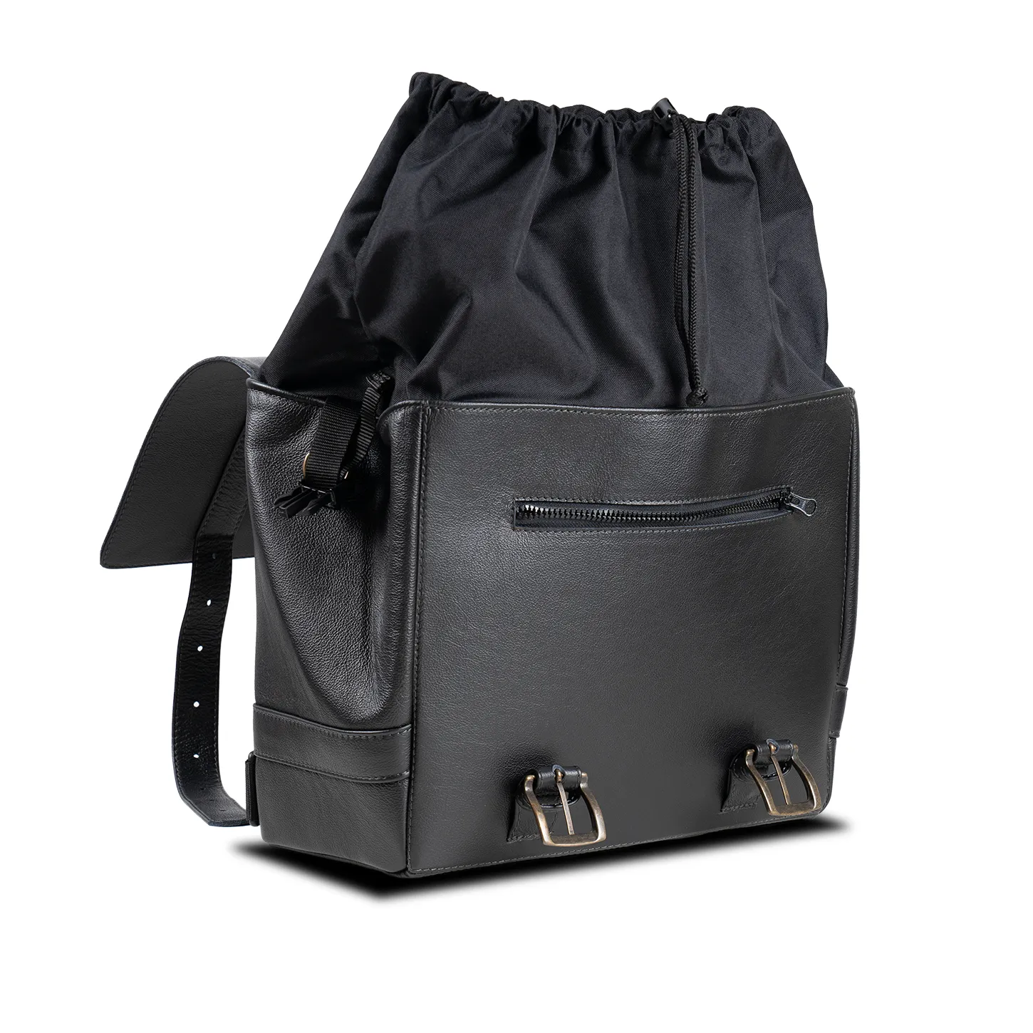 Triumph Scrambler 1200 Leather Saddle bag Messenger “Vintage style”