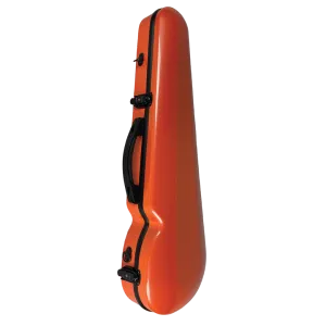 Vivo Polycarbonate Shaped Violin Case 4/4 Textured Orange