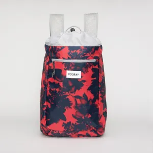Vooray Stride Cinch Backpack - Ghost Red Floral