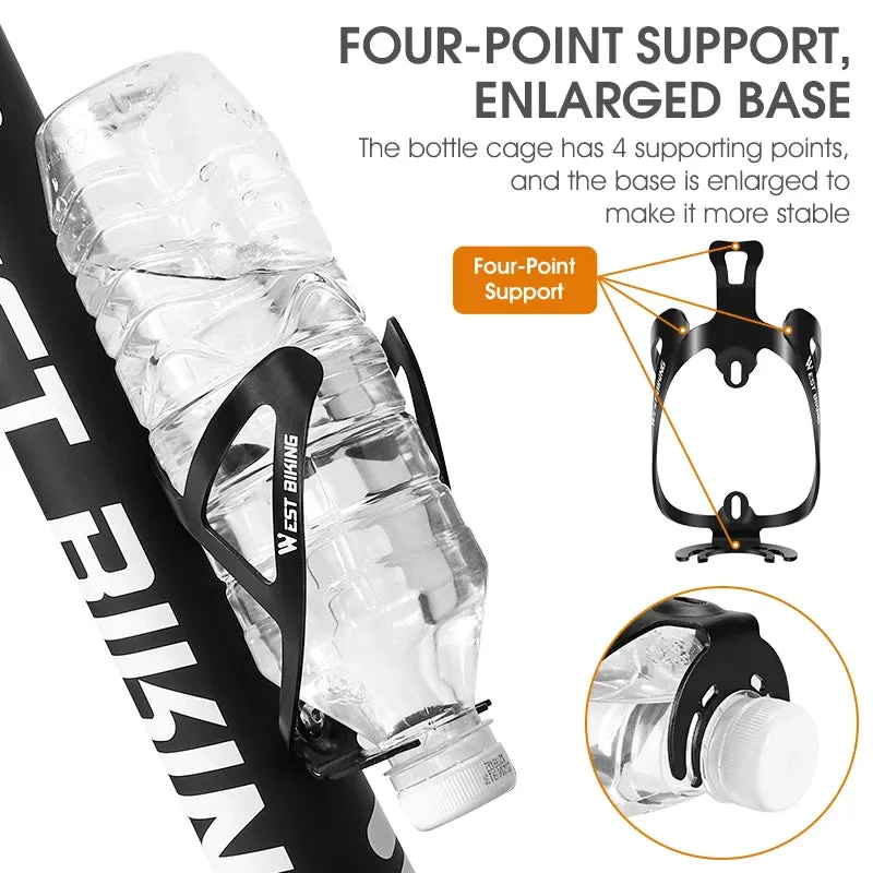 WEST BIKING Lightweight Kettle Stand Cycling Bottle Cage Holder With Integrated Molding MTB Road Bike Accessories